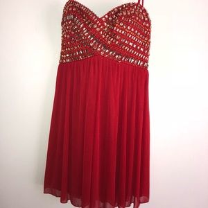 Red homecoming dress